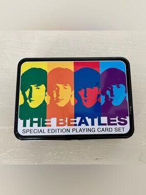The Beatles Special Edition Playing Card Set 2 Decks Metal Tin Aquarius